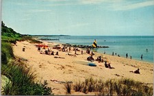 Cape Cod Beach Bay Massachusetts Scenic Coastline Chrome Cancel WOB Postcard picture