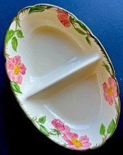 Franciscan Desert Rose Divided Oval Serving Bowl 12x8 Oven Safe S1224 California picture