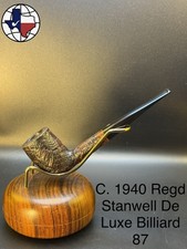 Vintage C. 1940 Regd Stanwell De Luxe Billiard 87 Tobacco Pipe picture