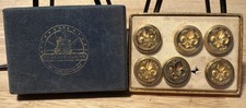 Waterbury CONNECTICUT GOLD BUTTONS 1761-1976 ROCHAM BEAU MILITARY MEMORABILIA... picture