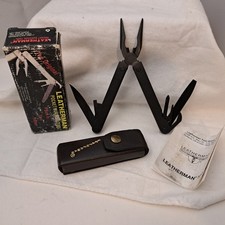 Leatherman Black Oxide Original Multi Function Knife Tool 1990-92 USA 4
