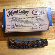 CASE XX CUSTOM Sod Buster Jr. Hand filed and jigged by Minni Cutlery. picture