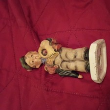 Friedel Bavaria West Germany Vintage Hand Painted Figurine Boy w/ Tuba picture