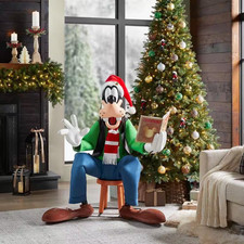 4 FT Animated Holiday Goofy, Disney Christmas Indoor Holiday Decor picture
