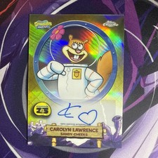 2025 Topps Chrome SpongeBob Sandy Cheeks Auto Carolyn Lawrence Solo picture