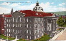 Altoona Senior High School PA Postcard E. C. Kropp Natural Color Vintage picture