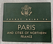 Pocket Guide Paris And Cities Of Northern France for US Soldiers War Department picture