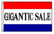3x5 Gigantic Sale Poly Flag Banner Brass Grommets 100D picture