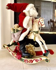 Mark Robert’s ‘Santa On Rocking Horse’, 24 inches, Rare 395/1000, EUC w/box picture