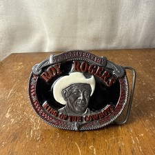 Roy Rogers 50th Anniversary King Of The Cowboys Belt Buckle Limited Edition 8139 picture