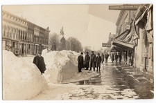 1912 Hastings Michigan Posted Downtown Snow Citizens Telephone Co. RPPC Postcard picture