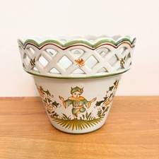 Vintage French Cachepot Faïencerie Bourg-Joly Malicorne Émile Tessier Planter picture