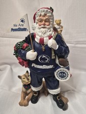 Danbury Mint Penn State Football Nittany Lions 9” Santa Claus Christmas Figurine picture