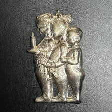 Vintage Gorham 'Children with Candle' #1353 Sterling Silver Christmas Ornament picture