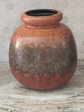 Vintage Scheurich West Germany Pottery Vase 284-19 Very Good Condition No Chips picture