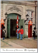 Vintage Denmark Copenhagen Royal Guard Amalienborg Palace Uniforms Postcard picture