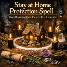 Stay at Home Protection Spell - Block Unwanted Pulls, Preserve Rest & Stability picture