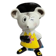 Milvia Il Quadrifoglio Ceramic Mouse Piggy Bank Italy Vintage picture