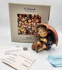 Hummel Goebel Umbrella Girl Figurine TMK 7 152/ O B Vintage Rare Open Box Signed picture