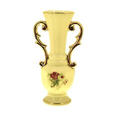 Vintage Hand Painted, 24k gold fill trim, Made in JAPAN, Bud Vase, Floral Rose picture
