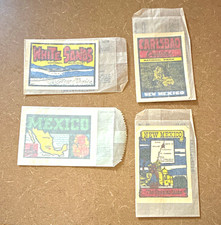 1963 Vintage Travel Decal Sticker Lot New Mexico & Mexico in Multicolor picture