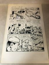 Car 54 #5 original art POLICE tv comic 1963 chase ARMORED CAR with TOY GUNS picture