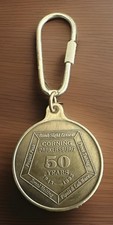 Vtg Corning Glass Works Parkersburg WV 50 Year Anniversary Keychain 1943-1993 picture
