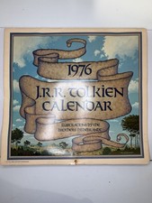 Vintage J.R.R Tolkien Calendar 1976 JRR Hobbit Lord of the Rings Hildebrandt Art picture