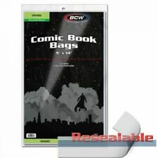 100 - BCW 2-Mil Resealable Bags for Graded Comics (CGC, PGX, CBCS) - 9