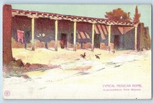 c1910 Albuquerque New Mexico Postcard Typical Mexican Home Building Unposted picture