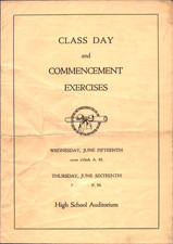 1927 LAPEER HIGH SCHOOL vintage graduation commencement program LAPEER, MICHIGAN picture