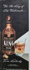 1947 King Black label blended whiskey from Kentucky Old fashioned drink ad  picture