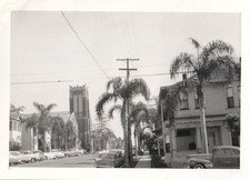 Vintage Photo 1955 San Diego Street View First Presbyterian Church Parish House picture