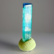 Rare Blue Cap Colorful Tourmaline Crystal Natural Raw Rough Specimen Cluster Gem picture