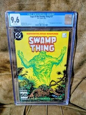CGC 9.6 Saga Of The Swamp Thing #37 First Appearance John Constantine White Pgs picture