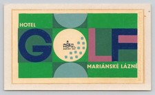 Hotel Golf Inter Hotel Marianske Lazne Czech Republic  Luggage Decal 2.25x4