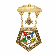 OES Order Eastern Star Past Worthy Grand Patron Masonic Jewel picture