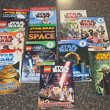 Star Wars Book Lot Of 12 DK Readers & LEGO Star Wars Kids Books English Sci-Fi picture
