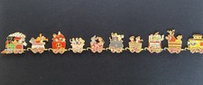 2007 Full Limited Disney Mascot Train Pin Set With Frame picture