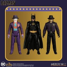 Mezco 5 Points BATMAN 1989 Action Figure 3 Pack Collectible Unopened Set picture