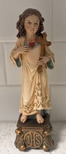 Vintage Santo Niño Sacred Heart Statue 7.5