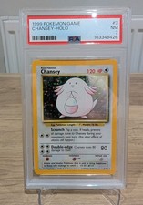 1999 Pokémon - Chansey Holo #3 PSA NM 7. New Cert  picture