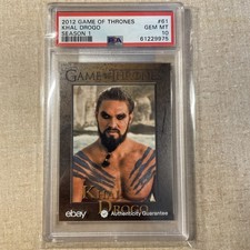 2012 Game Of Thrones Season 1 KHAL DROGO 💎 PSA 10 💎 POP 4 💎 picture