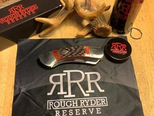 Rough Ryder Reserve Red Jigged Bone Folder 4 1/4