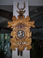 Awesome E Schmeckenbecher Full Hunter Style Cuckoo Clock Refurbished And Working picture
