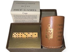Vintage Nugget Calcium Chloride Advertising Dice Game Set Western Chemical Old picture