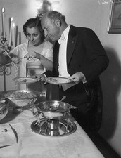 Those attending Emanuel Cohen's party were Frances Drake Cecil B D- Old Photo picture