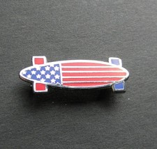 SKATEBOARD USA FLAG SPORTS CUTOUT LAPEL PIN BADGE 1.1 INCHES picture