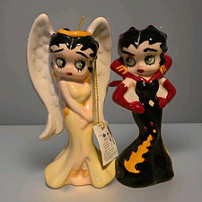 2014 Westland Giftware Betty Boop Angel Devil Magnetic Salt Pepper Shakers Tag  picture
