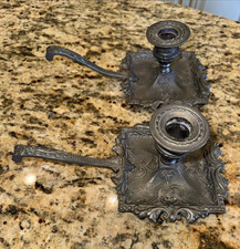 VTG Italy Peltro Metalars Handmade Pewter Candlestick Holder 3